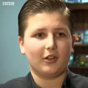 Lewis as a child magician
